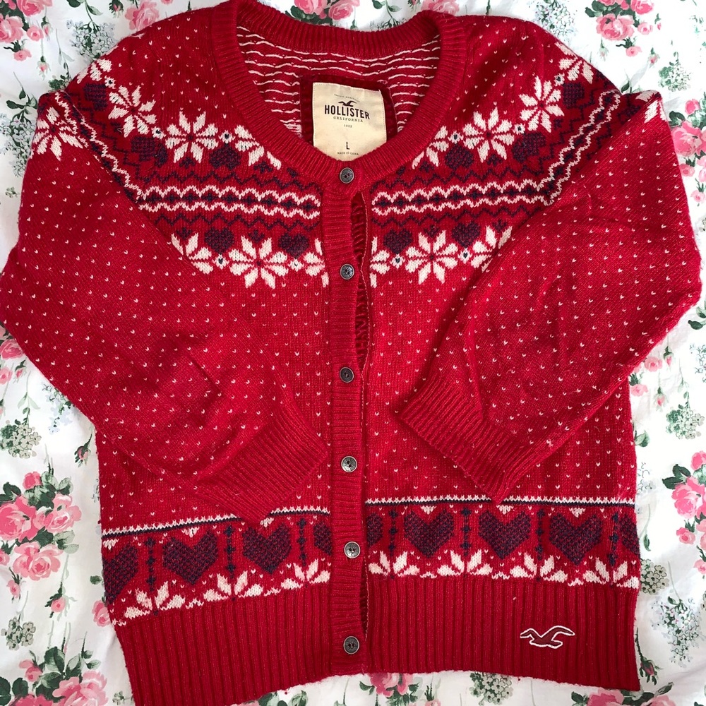 WOMEN’S HOLLISTER CHRISTMAS/WINTER CARDIGAN